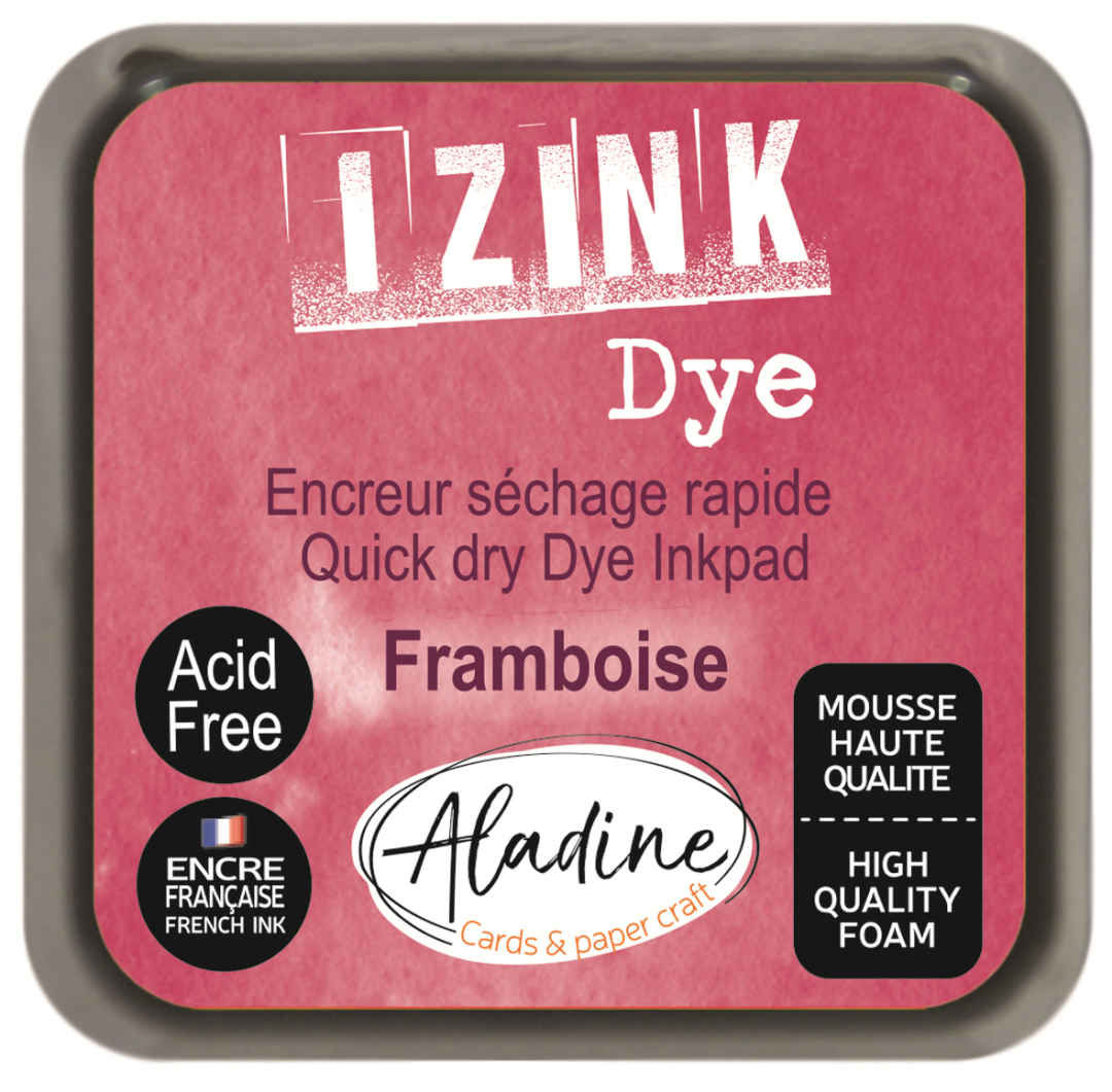 Aladine Izink Dye Pigment Inktkussen 5x5 cm Bordeaux Framboos