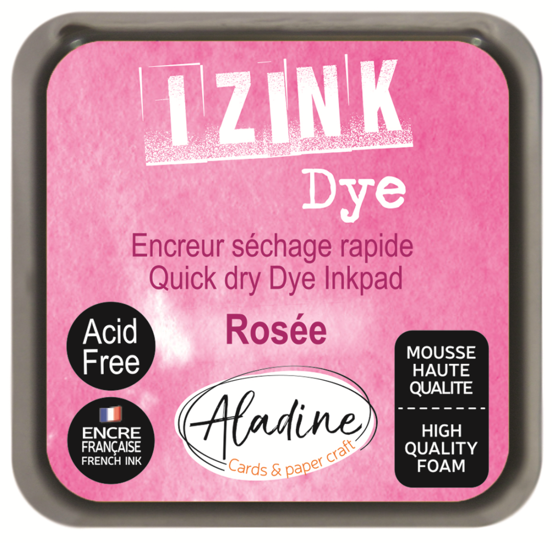 Aladine Izink Dye Pigment Ink Pad 5x5 cm Pink