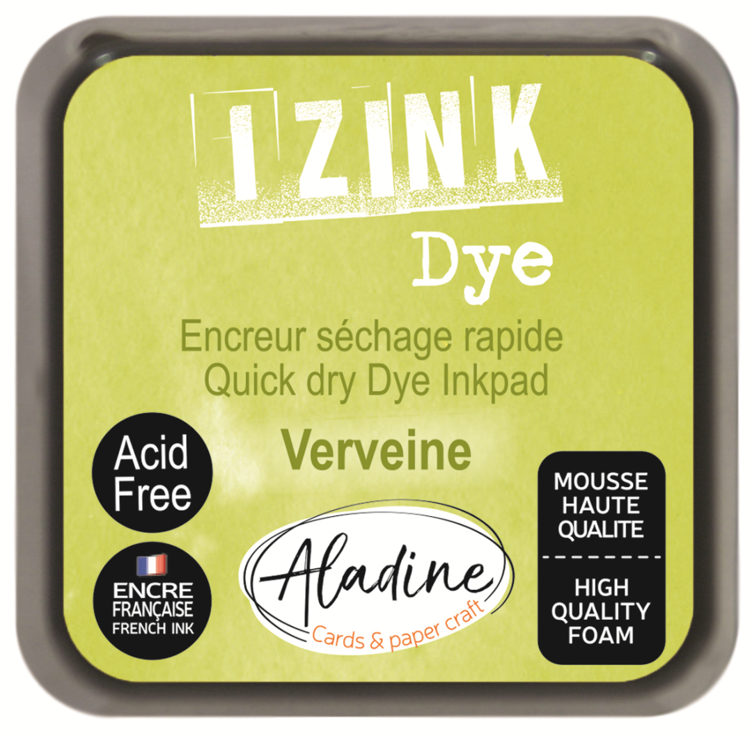 Aladine Izink Dye Pigment Inktkussen 5x5 cm Lichtgroen