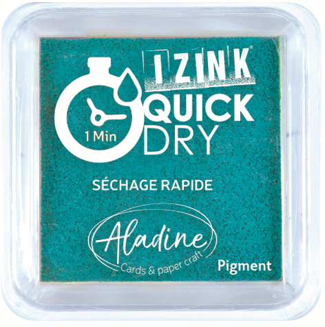 Aladine Izink Quick Dry Pigment Stempelkissen 5x5 cm Ozean Blau