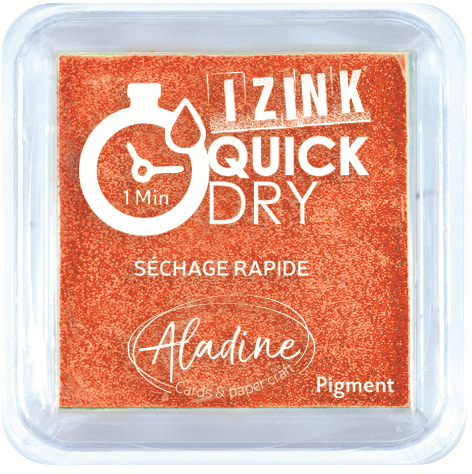 Aladine Izink Quick Dry Pigment Inktkussen 5x5 cm Oranje