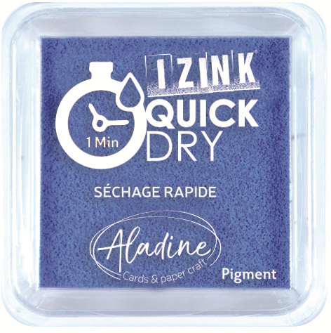 Aladine Izink Quick Dry Pigment Stempelkissen 5x5 cm Blau