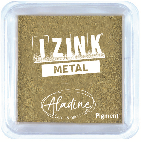 Aladine Izink Quick Dry Pigment Ink Pad 5x5 cm Gold