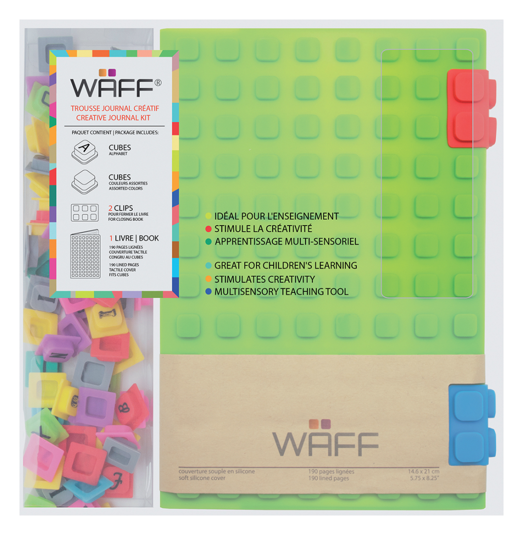 Waff Kreatives Tagebuch-Set A5 Grün