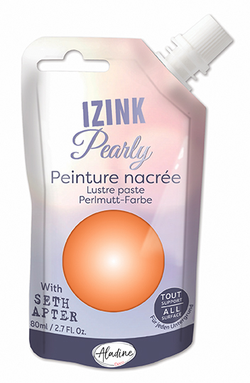 Aladine Izink Pearly Perlmuttfarbe 80 ml Orange