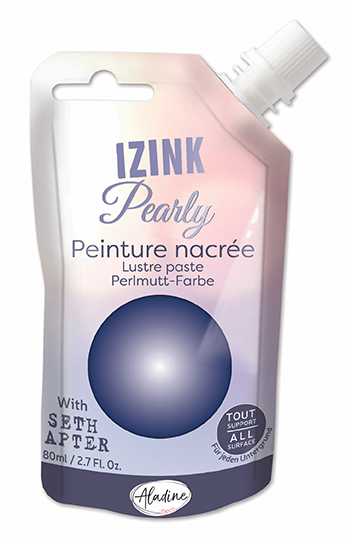 Aladine Izink Pearly Parelmoerverf 80 ml Blauw
