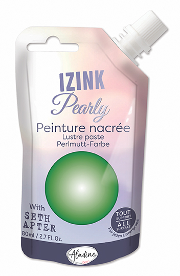 Aladine Izink Pearly Parelmoerverf 80 ml Groen