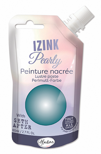 Aladine Izink Pearly Parelmoerverf 80 ml Turquoise