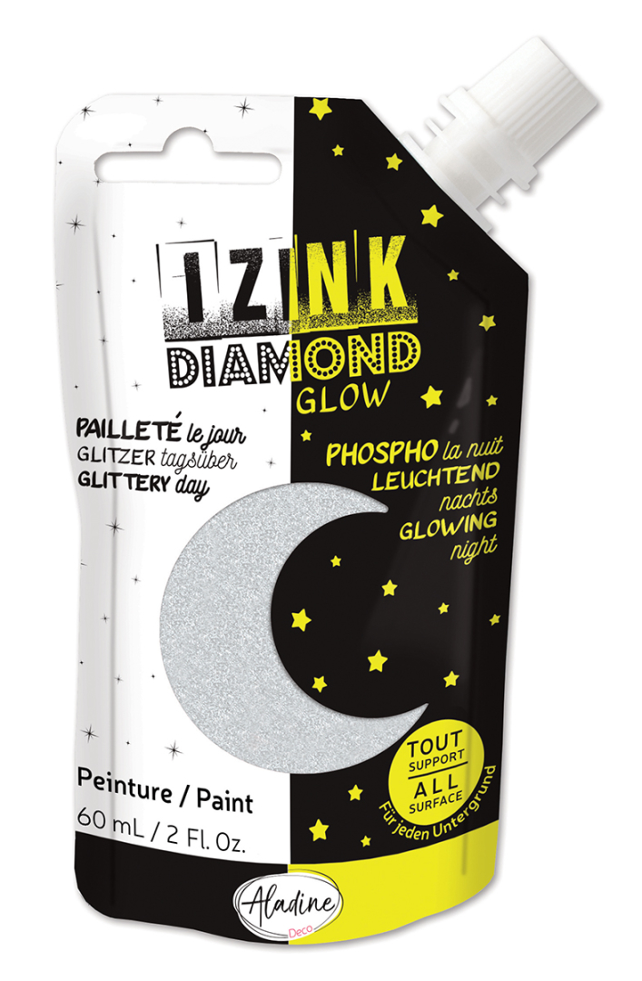 Aladine Izink Diamond Glow 60 ml Zilver