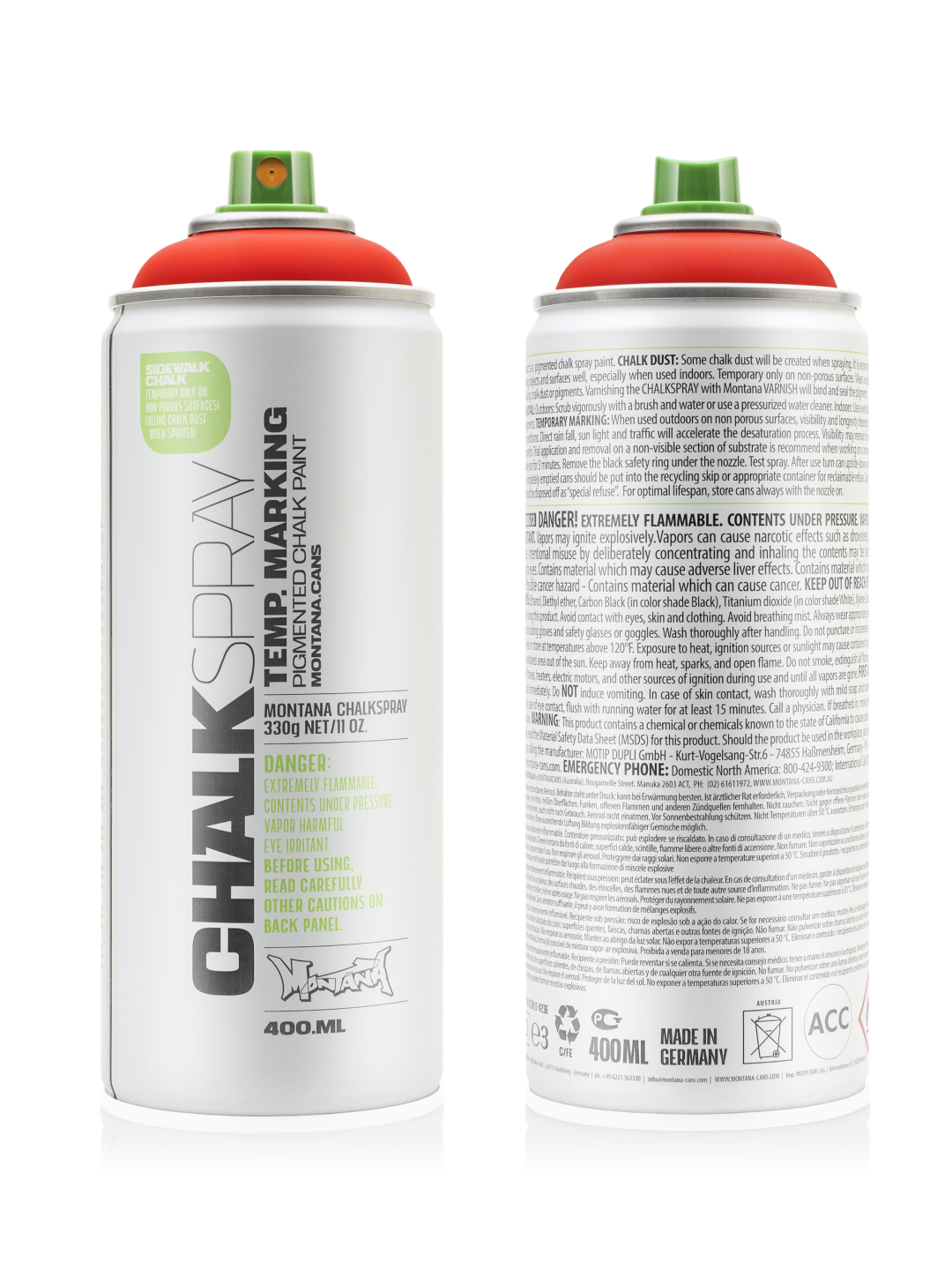 Montana Chalk Spray 400 ml Red