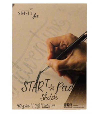 SMLT Startersblok Schetsen A4 90gr 20 vel Wit