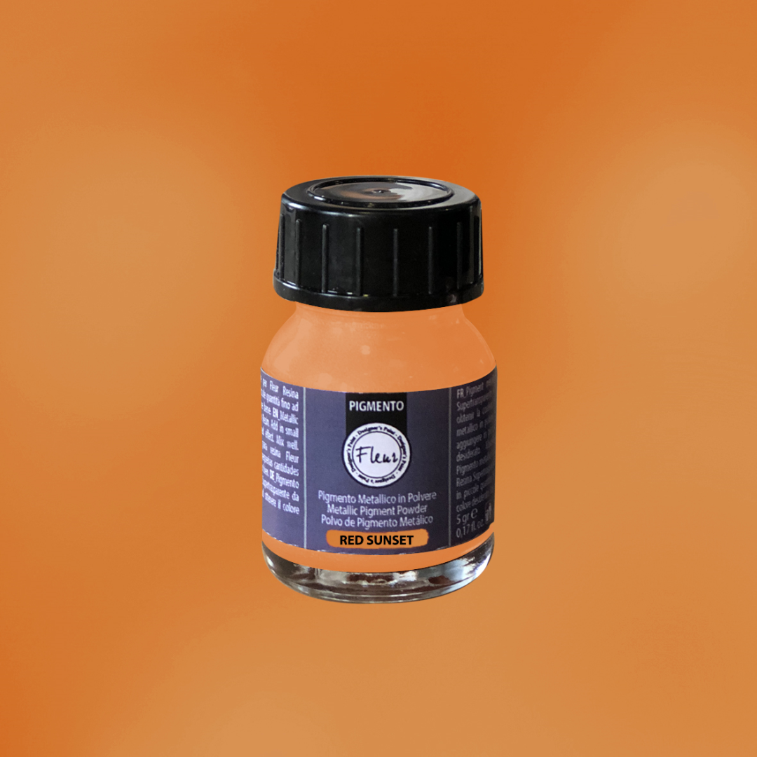 Fleur Epoxy Pigment Powder 5g Sunset Red