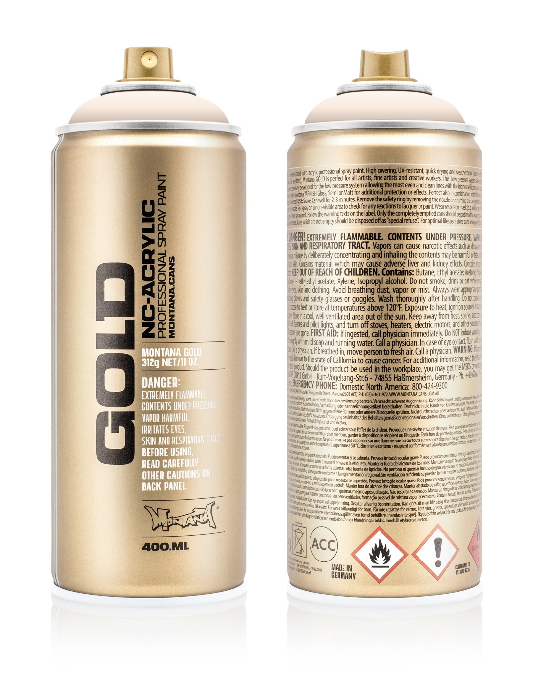 Montana Gold Spray Can 400 ml Orange Ice