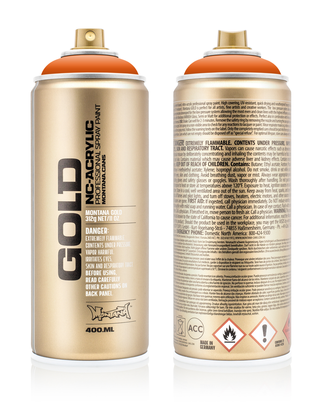 Montana Gold Sprühdose 400 ml Pure Orange