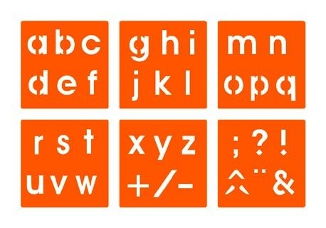GC Vorlagen Alphabet Klein