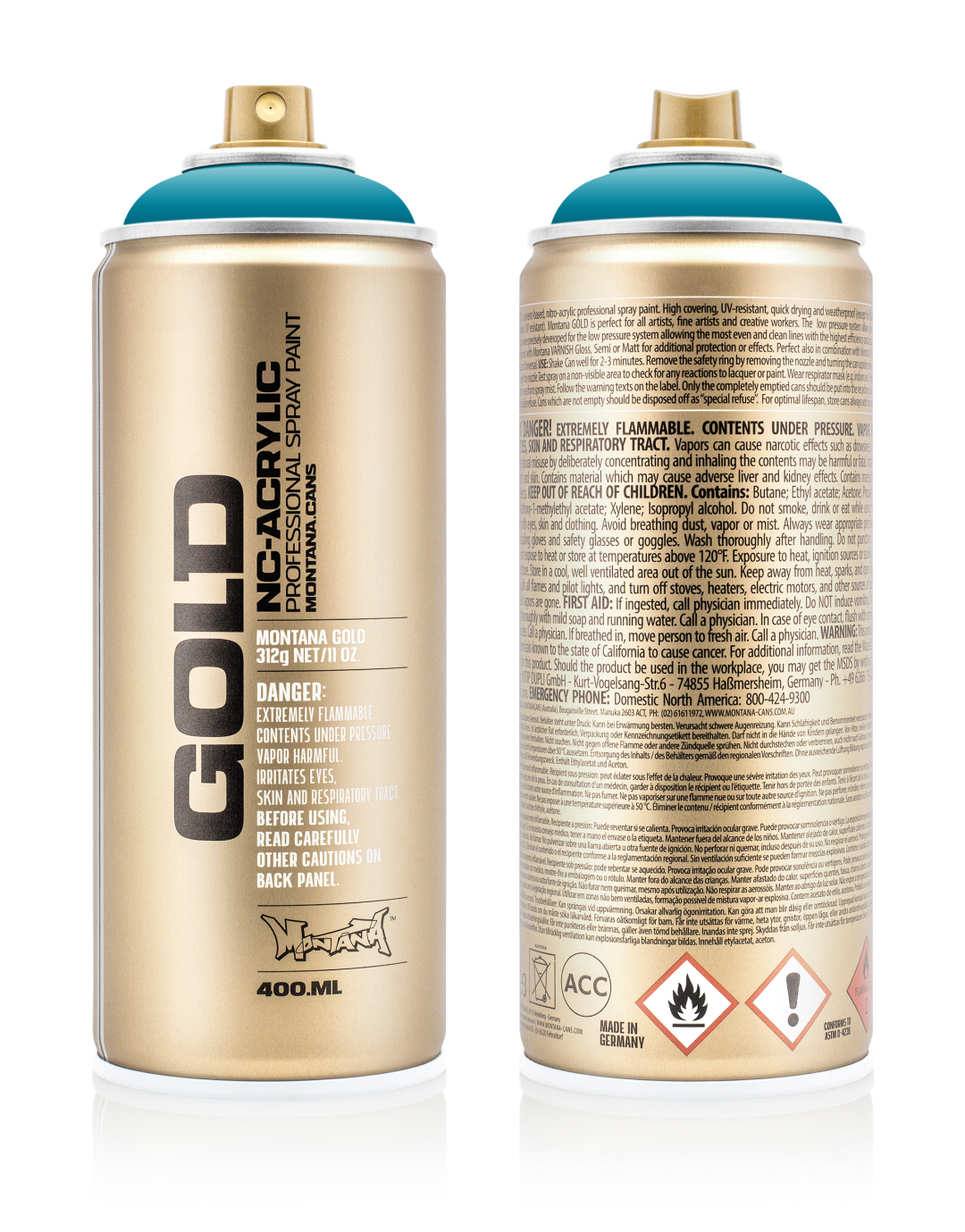 Montana Gold Spray Can 400 ml Aqua