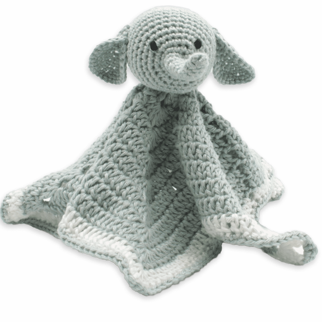 Hardicraft Häkelset Schmusetuch Elefant 28 cm