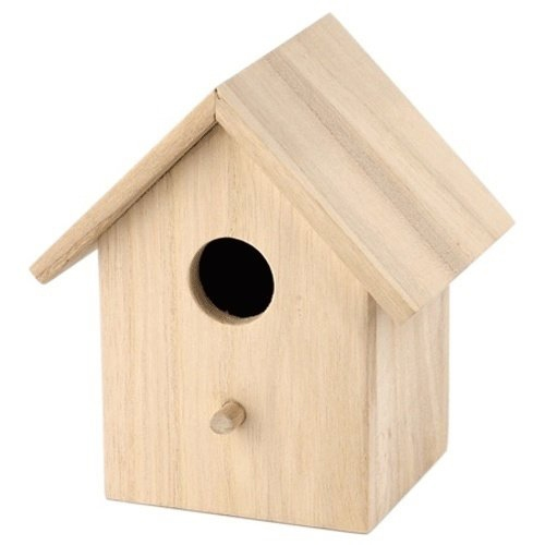 Vogelhaus aus Holz 14x11x15 cm