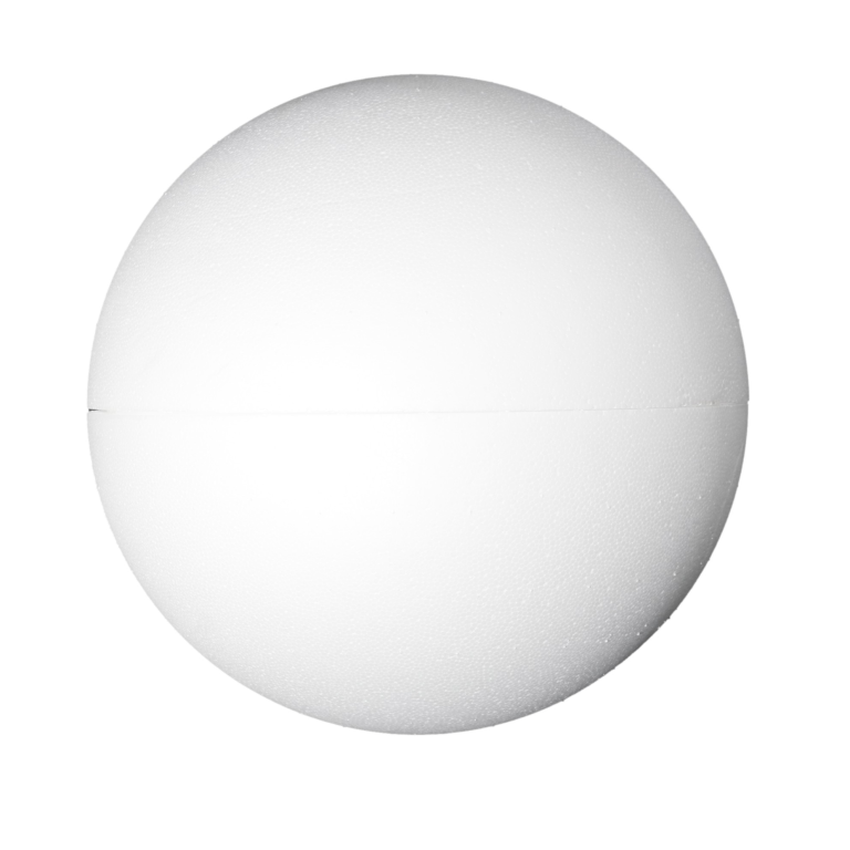 Styropor zweiteilige Kugel 30 cm