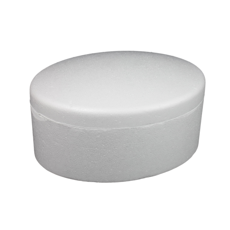 Styrofoam Box Oval 11.5x15.5x7.5 cm