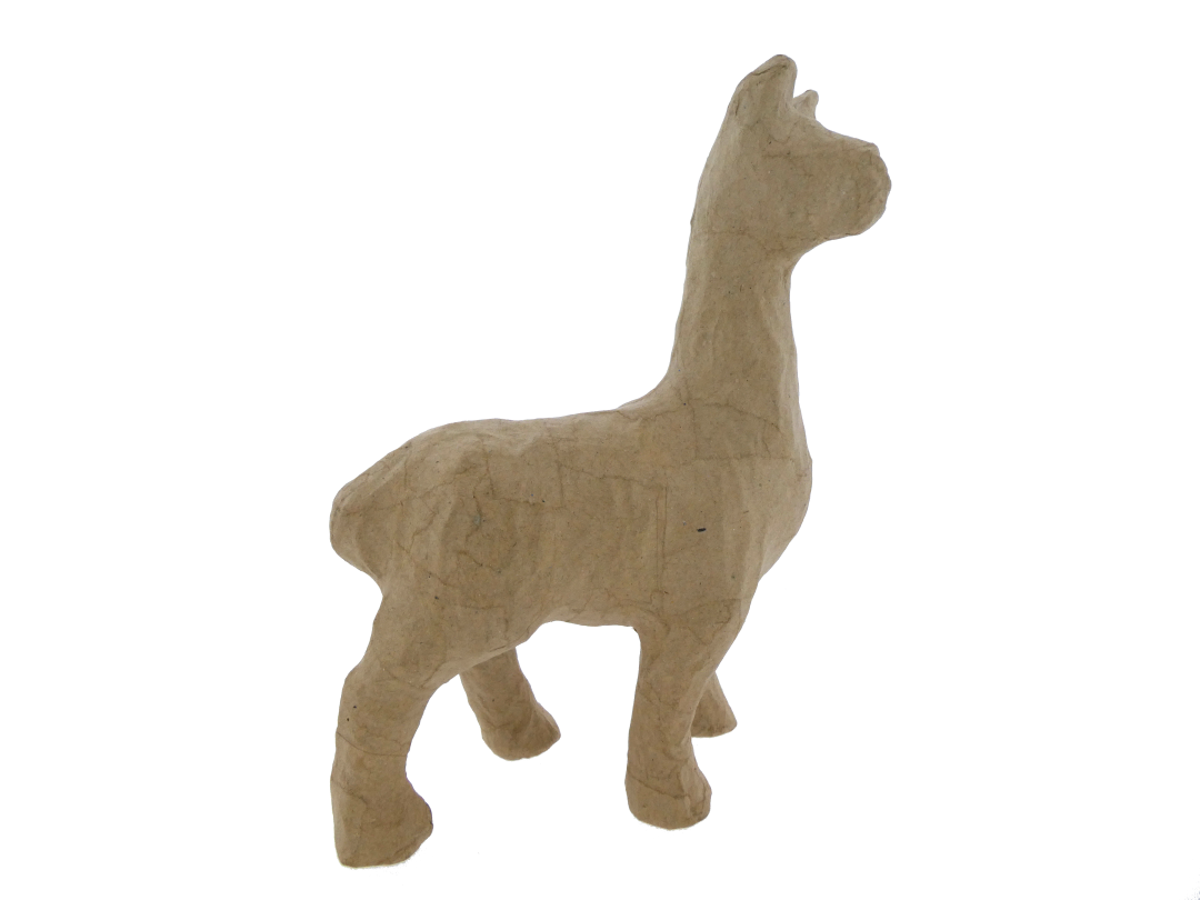 Papiermaché-Lama 12x6x21 cm