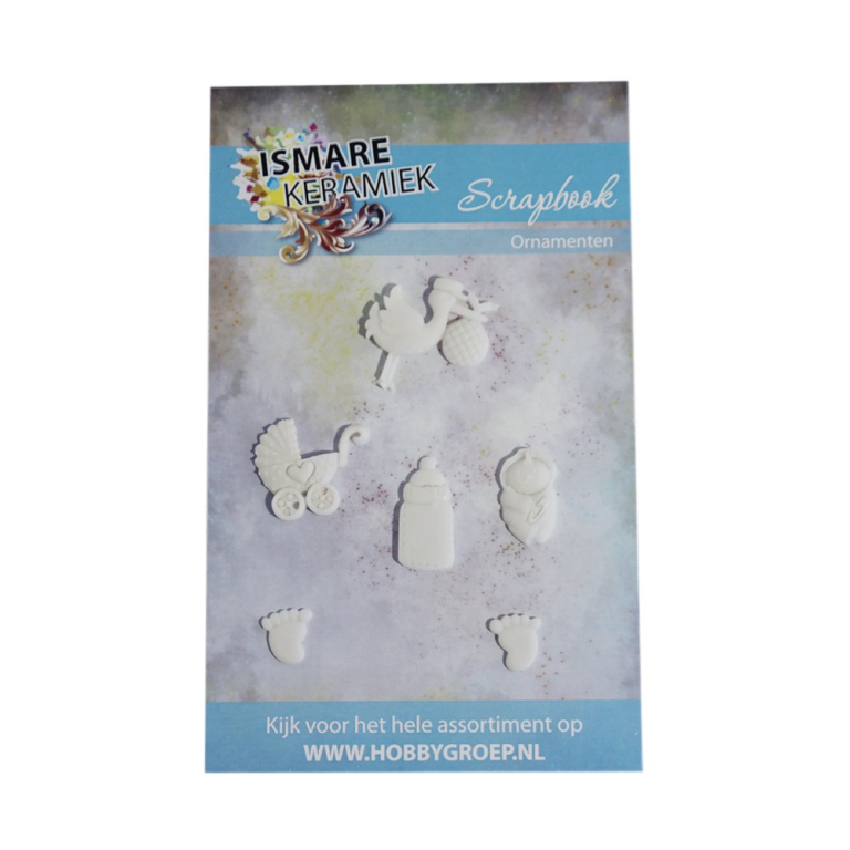Scrapbook pram embellishments