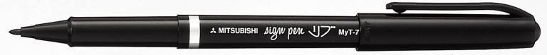 Uni Sign Pen Black 0.7 mm