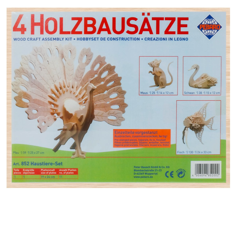 Pebaro Holz-Bauset Tiere