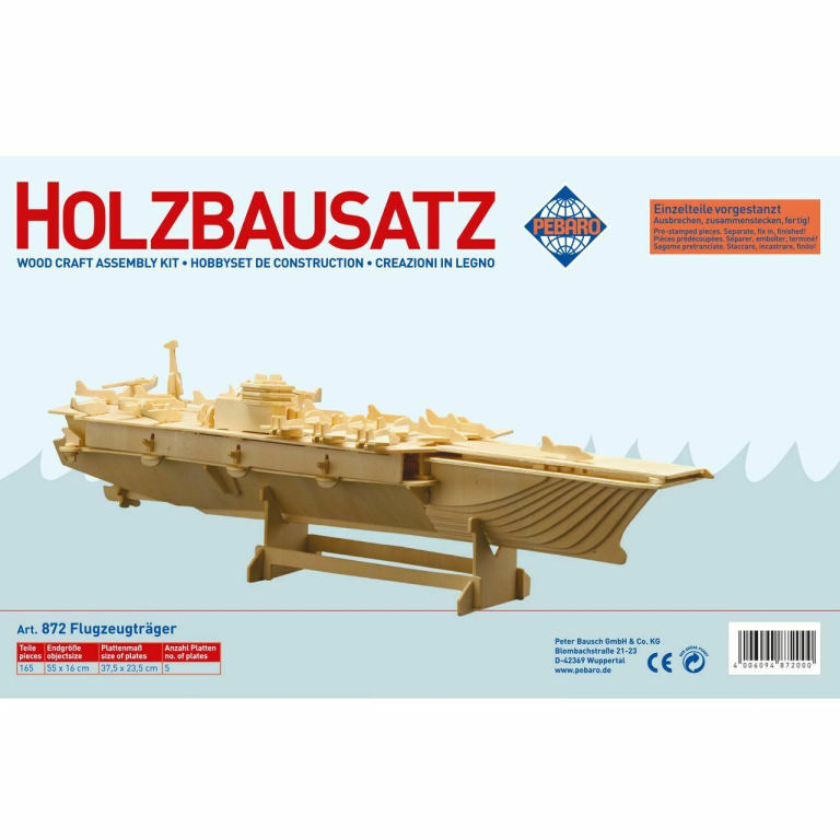 Pebaro Holz-Bausatz Flugzeugträger