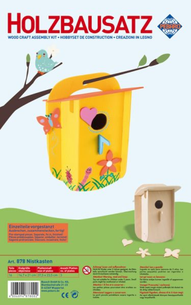 Pebaro Wooden Birdhouse Construction Kit