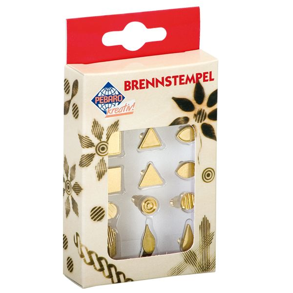 Pebaro Brandstempel-Sets Geometrisch 12-teilig