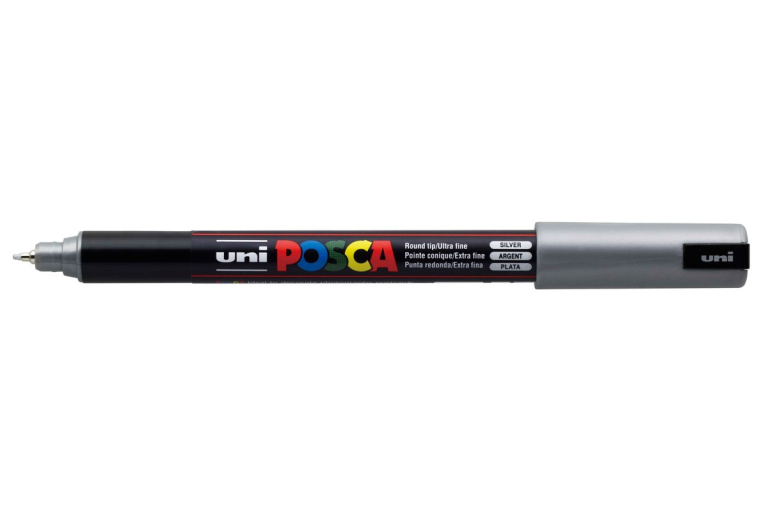 Uni Posca Verfmarker 1MR Zilver