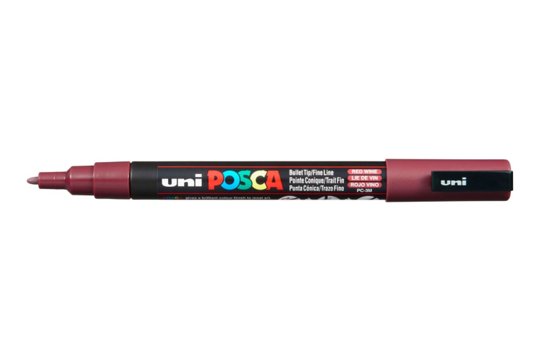 Uni Posca Verfmarker 3M Wijnrood