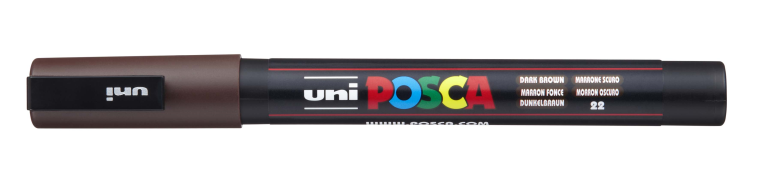 Uni Posca Verfmarker 3M Donkerbruin