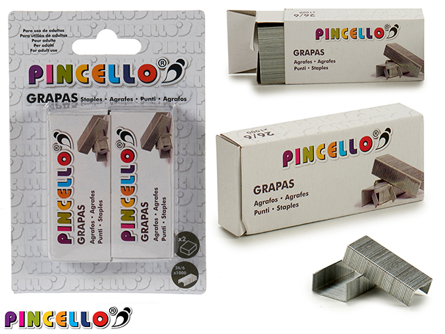Pincello Staples 26/6 1000 pieces