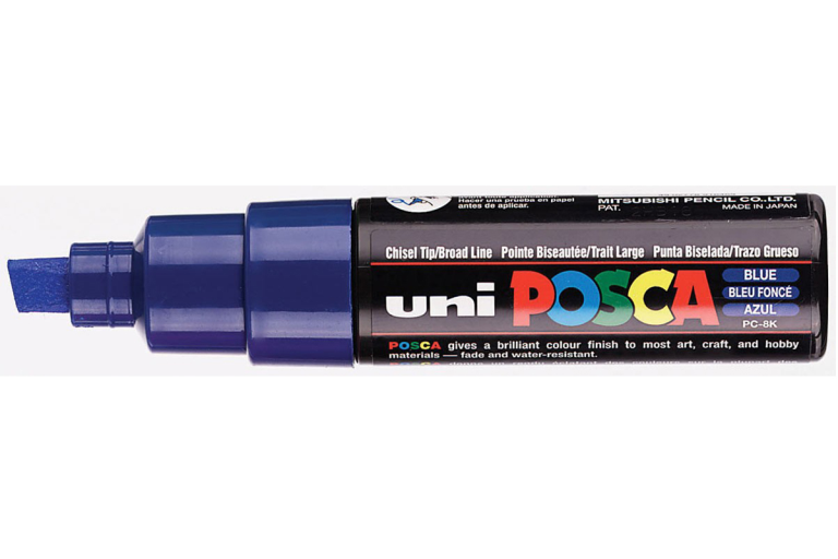 Uni Posca Verfmarker 8K Donkerblauw