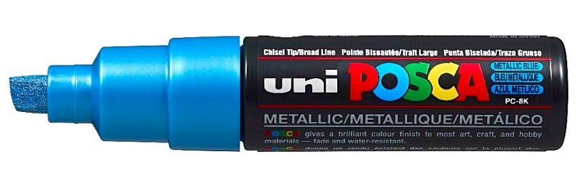 Uni Posca Verfmarker 8K Metallic Blauw