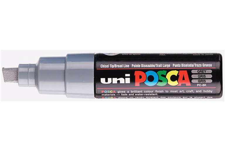 Uni Posca Lackmarker 8K Grau