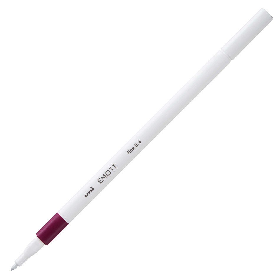 Uni Emott Fineliner 0,4 mm Rotwein
