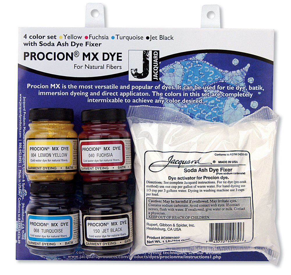 Jacquard Procion Tie Dye Set 4 Farben