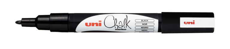 Uni Chalk Marker 3MS Black