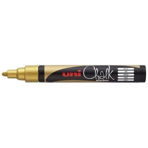 Uni Chalk Marker 5M Goud