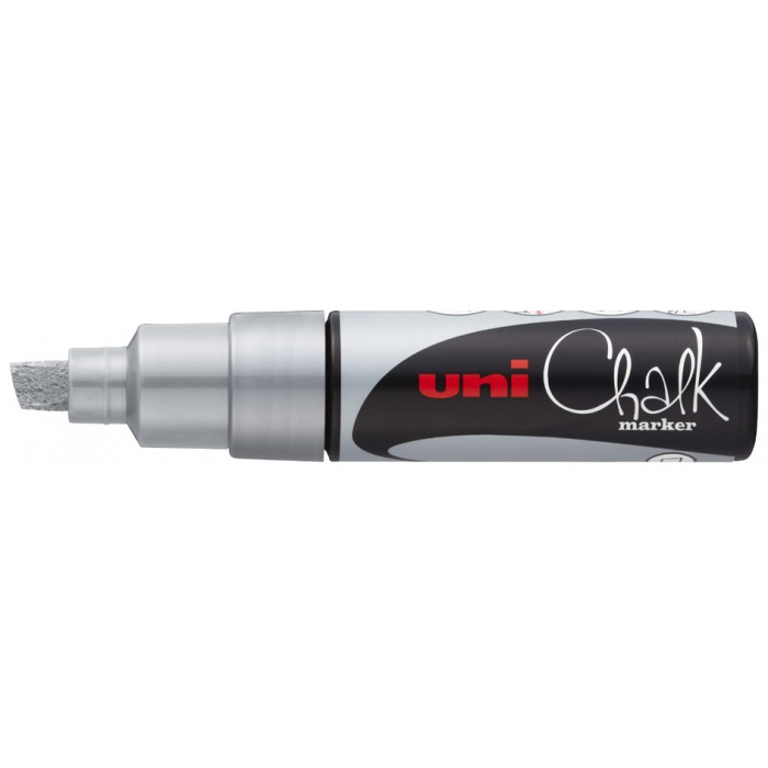 Uni Chalk Marker 8K Zilver