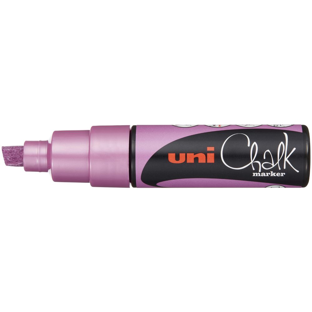 Uni Chalk Marker 8K Metallic Roze