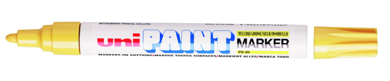 Uni Paint Marker Geel 2,8 mm