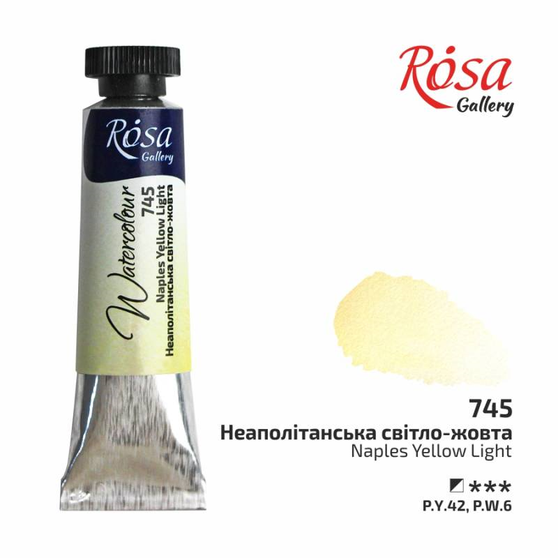 Rosa Gallery Aquarellfarbe Tube 10 ml Neapelgelb Hell