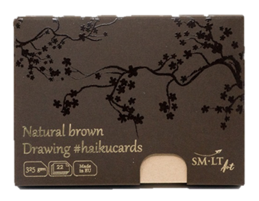 SMLT Haiku Cards A6 325gsm 22 sheets Natural Brown