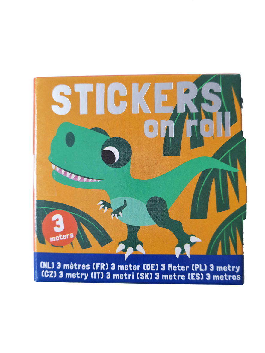 Wins Stickers op Rol 3m Dino's