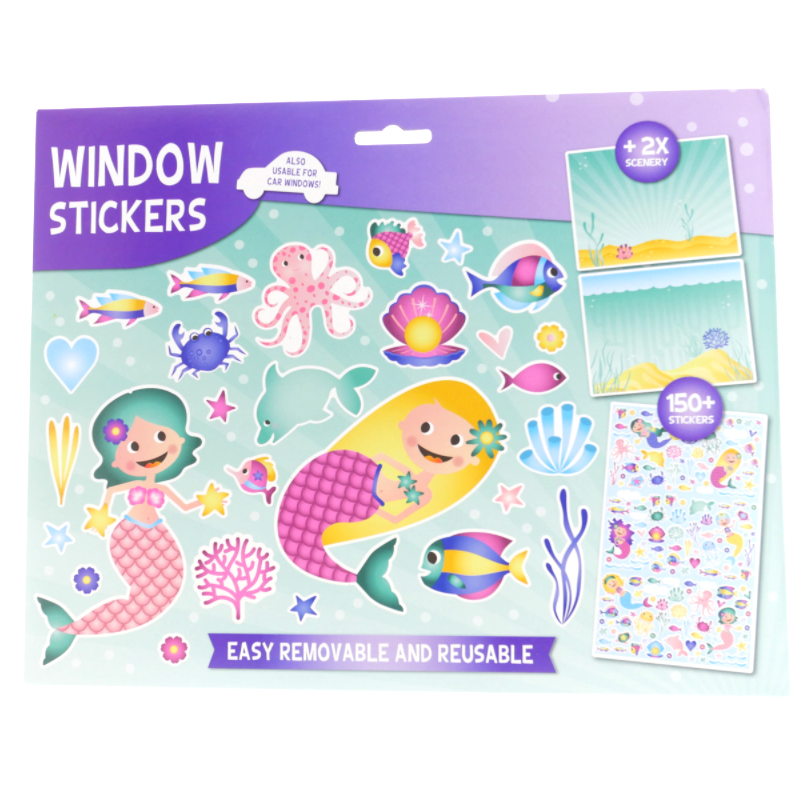 Wins Window Stickers Mermaid 150 pieces 29 x 24.5 cm