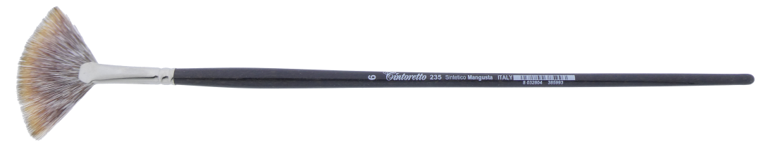 Tintoretto Synthetik Mangusta Fächerpinsel 06